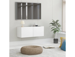 Mueble de TV 80x30x30 cm, derivados de madera, blanco, DKD HOME DECOR