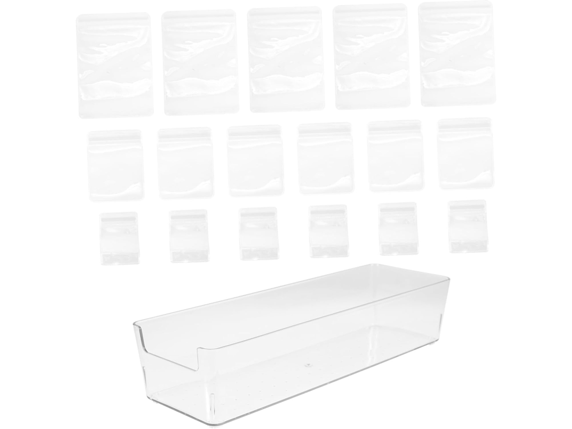 61 Bolsitas Transparentes Autosellantes Joyas Tamaños Grande Mediano Pequeño Plástico Resistente Ideales