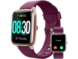 Smart Watch Atiende/hace Llamadas Relojes Impermeables Ip68 Púrpura Oscuro Yuysan