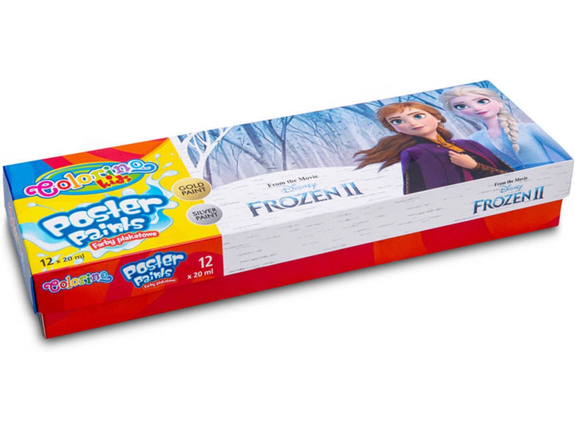 Caja 12 Colores Pintura COLORINO Disney Frozen II