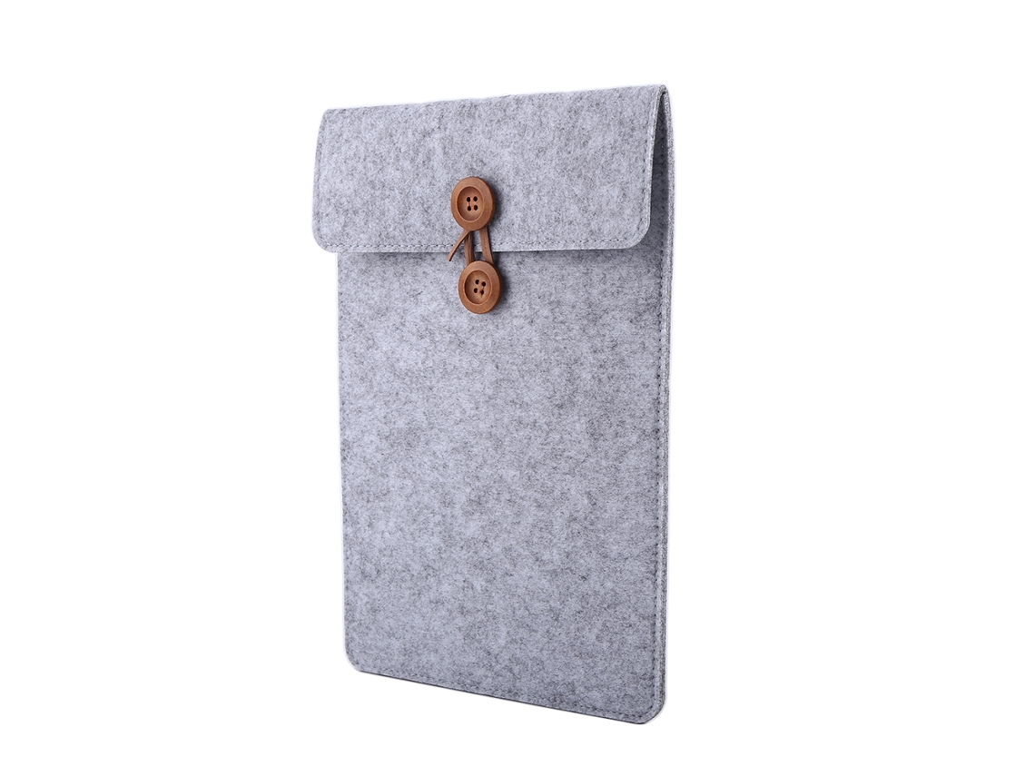 Bolsa Interior De Protección Contra El Polvo Estilo Vertical Para Macbook Air Laptop Tablet Gris Claro 15 Pulgadas