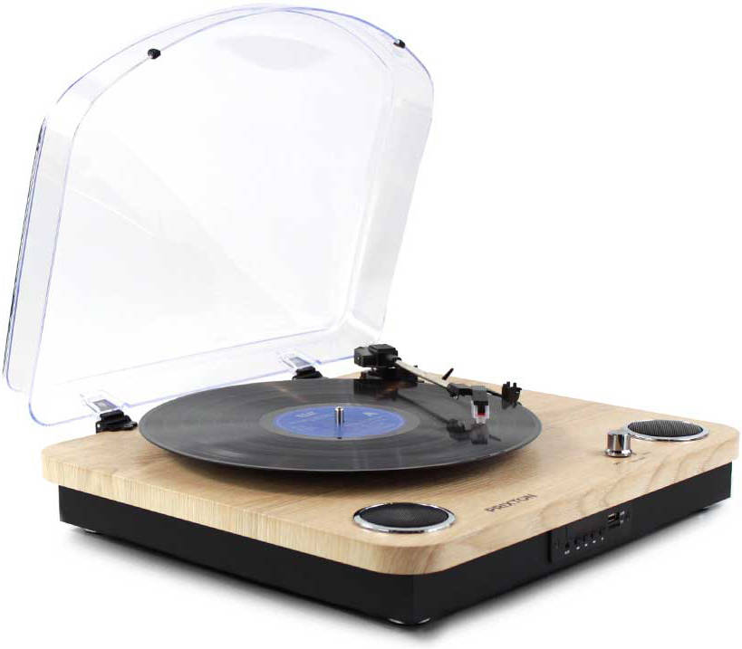 Tocadiscos PRIXTON Marconi (Manual - Velocidad: 33 1/3 - 45 - 78)