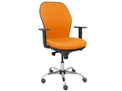 Sillas de Escritorio jorquera respaldo bali naranja assento bali naranja base cromada e rodas parquet