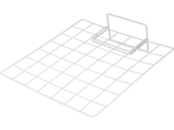 Soporte de mesa de metal blanco, 35x35cm SFUSHOS