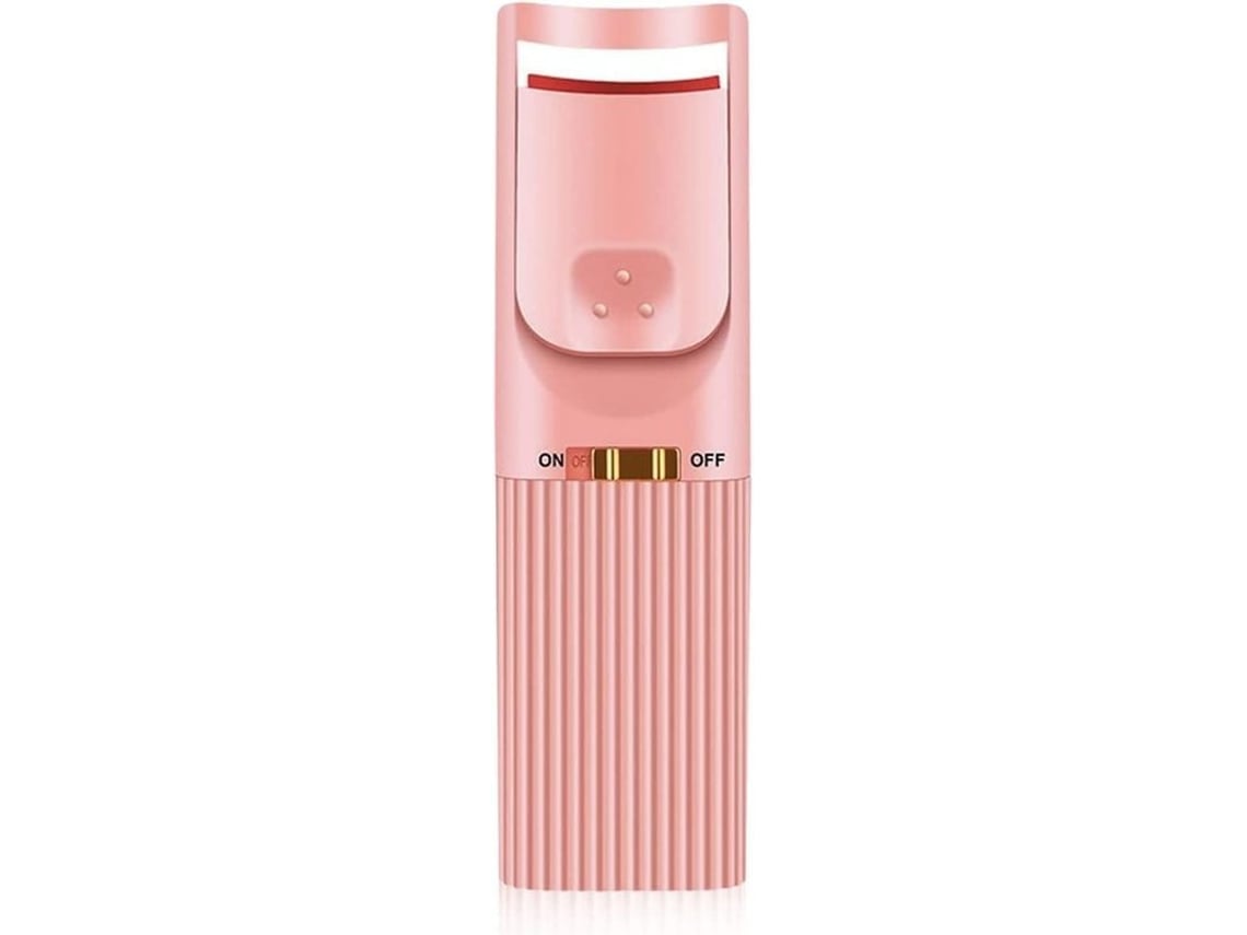 Rizador De Pestañas Con Calor, Rizo Natural, Peinado Duradero, Funciona Con Pilas - Rosa