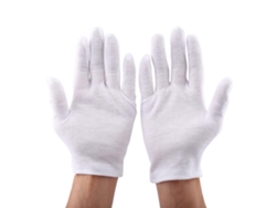 12 Pares De Guantes Blancos De Algodón Para Inspección, Seguridad, Trabajo, Joyería Y Monedas.