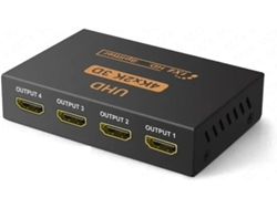 Conmutador Divisor Compatible 1x4, 1 Entrada, 4 Salidas, Uhd 4k X 2k, Cable