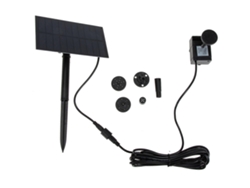 Bomba de agua solar para estanque y parque, negra, 22 x 17,4 cm, con energía solar, 1 juego Olysi Shop