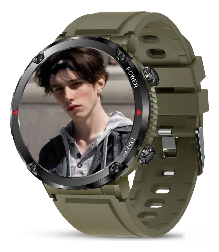 Reloj inteligente para hombre de 16 pulgadas con Bluetooth y llamada Vayotoy