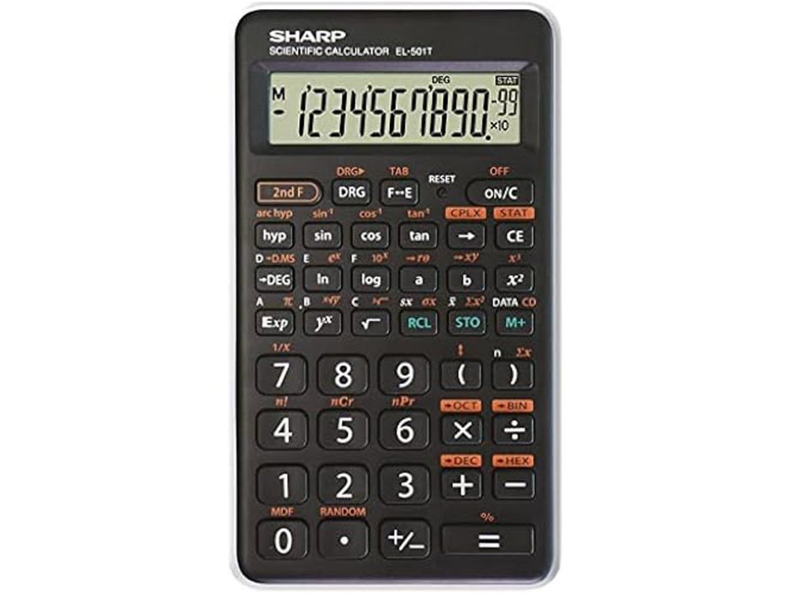 Calculadora Científica Sharp El501t Pantalla De 1 Línea 146 Funciones Alimentación Por Batería