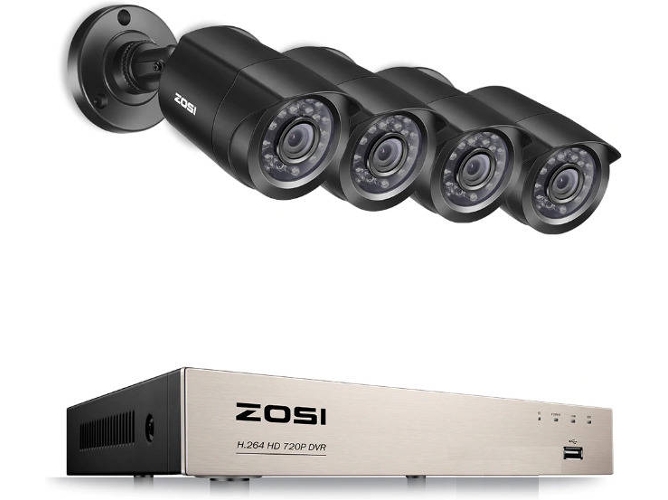 Kit 4 Cámaras de Vigilancia ZOSI 8BN-1062B4S-00/10