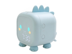 Reloj Despertador Digital Para Niños Con Luz Nocturna De Dinosaurio, 2 Alarmas, 6 Tonos De Llamada Y Batería Recargable.