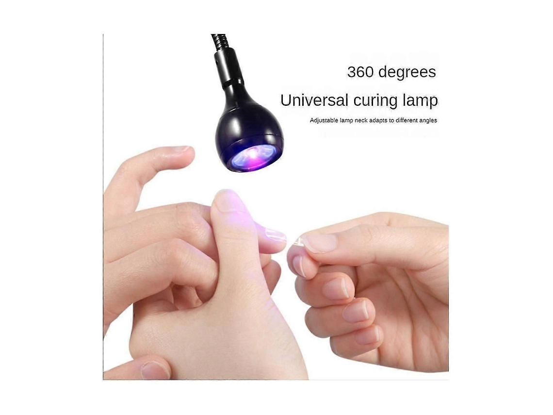 Lámpara de manicura de luz roja con longitud de onda de 660 nm y fototerapia UV de 360°, lámpara de uñas LED blanca GOKOCO