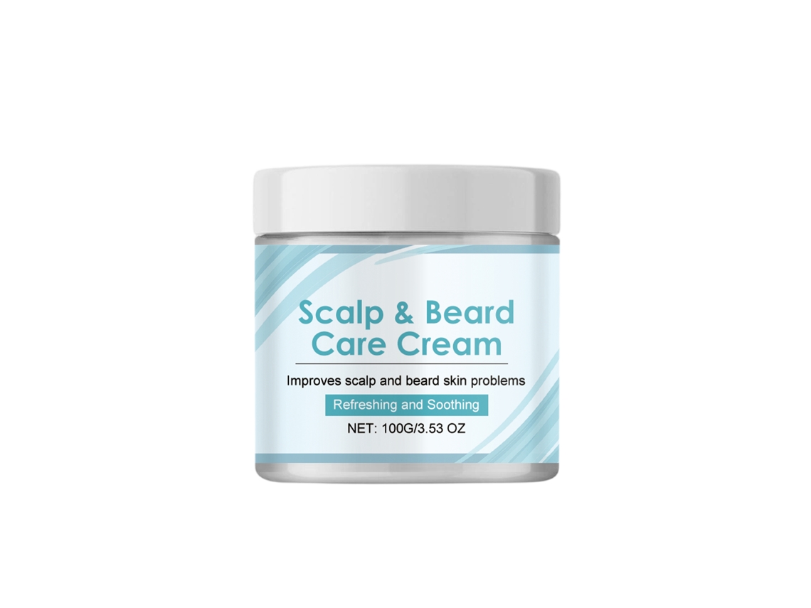 Crema para el cuidado del cuero cabelludo y la barba