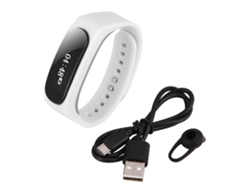 Pulsera Inteligente Bluetooth Con Llamadas Y Podómetro Color Blanco