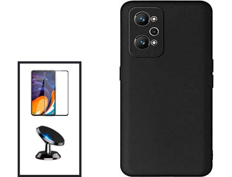 Kit Carcasa + Protector de Pantalla + Soporte Realme Gt Neo2 GIFT4ME Negro