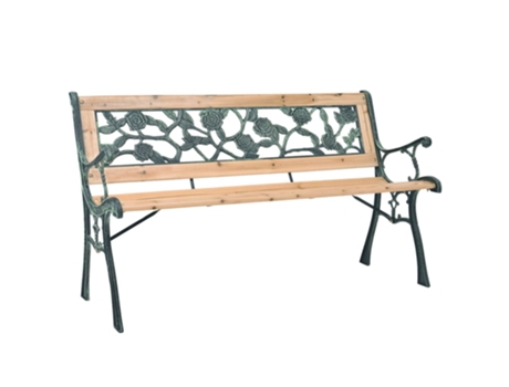 MAISON EXCLUSIVE - Banco de jardín de madera 122 cm