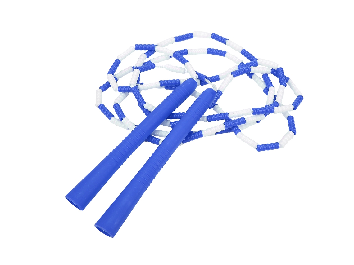 Cuerda De Salto Con Perlas Segmentada Para Adultos Y Niños Ejercicio Deportivo (azul Blanco)