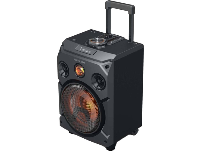 Altavoz Trolley MUSE M-1915 (Negro - 150 W - Bluetooth)
