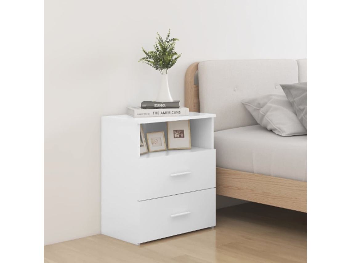Mesitas de Noche LOVELY HOME Mesinha 2 Pcs 50X32X60 Cm Branco
