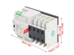 2026dz - Interruptor automático de transferencia de potencia dual de 4 polos, 100 A, CA 220 V para generador con conmutación en milisegundos.