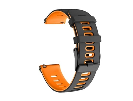 Correa para Garmin Venu 2 Plus 20 mm Correa de reloj de silicona de colores mezclados negro-naranja VENISYMLIS