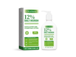 Loción corporal exfoliante Oceanaura: hidrata y nutre la piel suave.