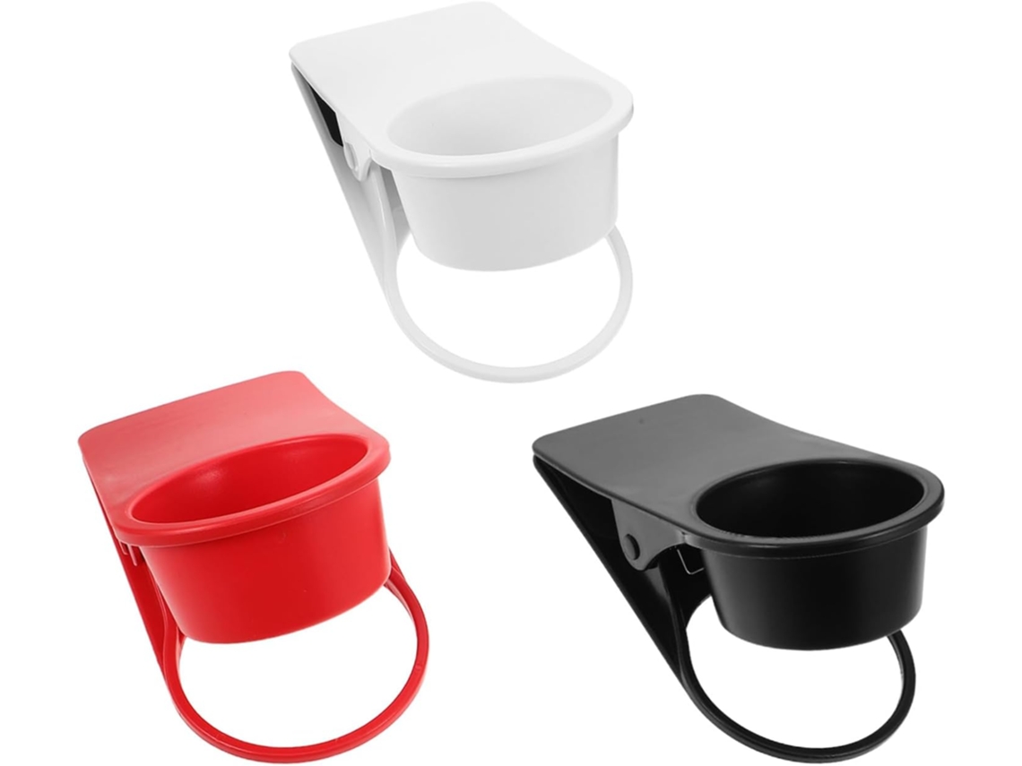 Soporte Para Vasos Con Clip De 3 Piezas Oficina, Juego De Abrazaderas Laterales Botellas De Agua