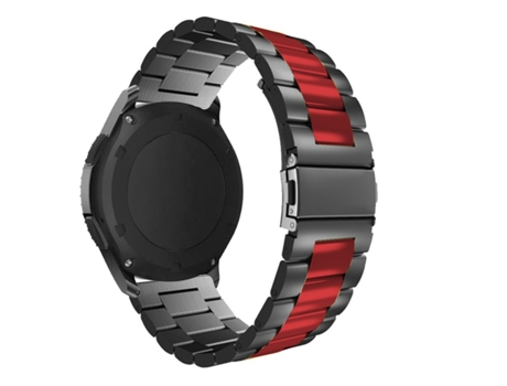 Correa Acero para Amazfit BIP U Negro y Rojo