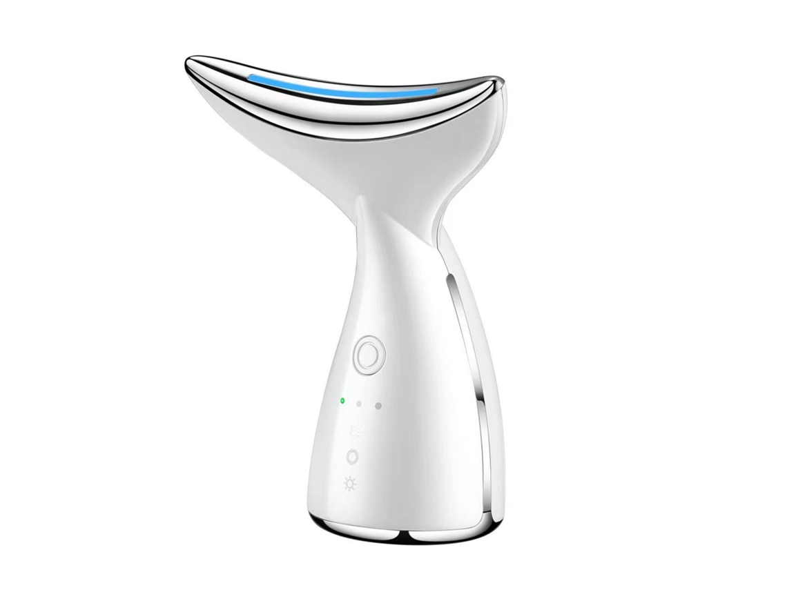 Dispositivo de belleza multifuncional Mdug con terapia de masaje vibratorio y rejuvenecimiento de la piel con luz LED.
