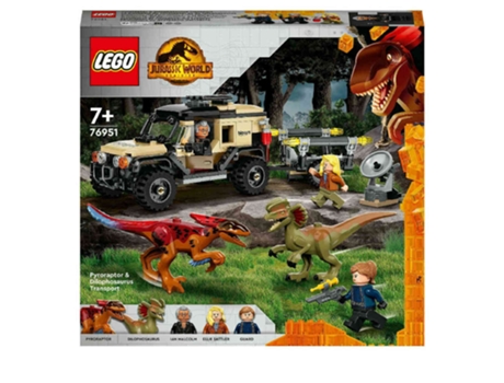 LEGO Jurassic World Transporte Del Pyrorraptor Y El Dilofosaurio (Edad Mínima Recomendada: 7 años - 254 Piezas)