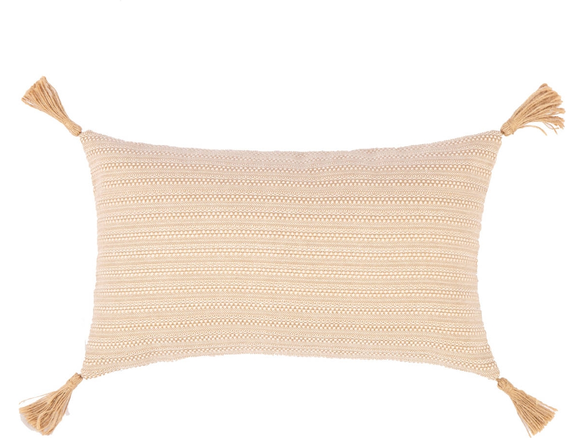Almohada Decorativa MOVIFLOR TROY Natural (50 x 30cm con Relleno Incluido)