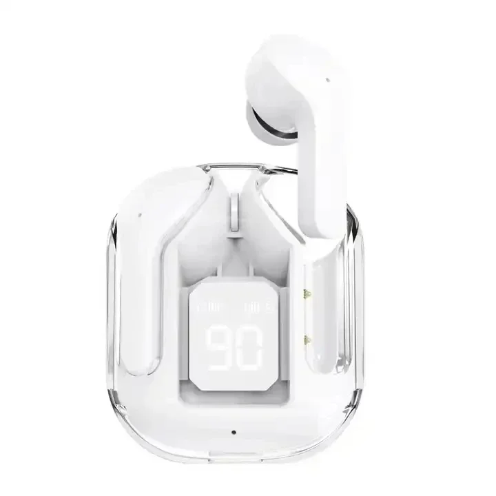 (blanco) Auriculares Deportivos Para Juegos Inalámbricos Bluetooth 5.0 Con Micrófono Con Cancelación De Ruido Y Pantalla Led.