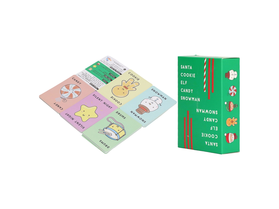 Juego De Cartas Clásico Para Fiestas Y Familia Con Papá Noel, Un Elfo Y 66 Cartas Interactivas.
