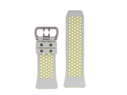 Pulseira De Silicone Para Fitbit Charge 2 Substituição Inteligente Pulseira Leve Cinza Claro E Verde