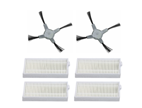 Cepillo Lateral de filtro Hepa para Cleanmate Qq5 Qq6, repuestos de aspiradora robótica, accesorios, cepillos laterales de filtro de repuesto