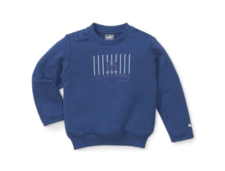 Camiseta para Bebé Niña de Fútbol PUMA (3 meses - Algodón - Azul)