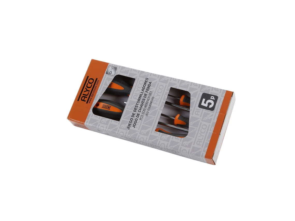 Juego de 5 Destornilladores en Caja Cart�n ALYCO