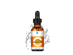 Sérum facial de vitamina C que ilumina e hidrata la piel.