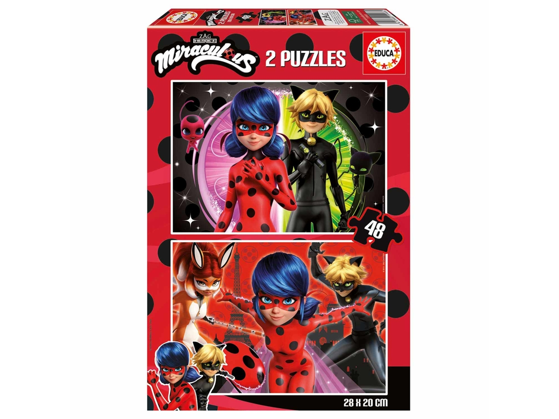 Puzzle EDUCA de 2X48 Piezas Ladybug Milagrosa 19968