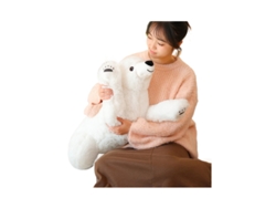 Urso Polar de Pelúcia Fofo para Crianças, Branco Brinquedo de Abraçar e Deitar CHABERLU