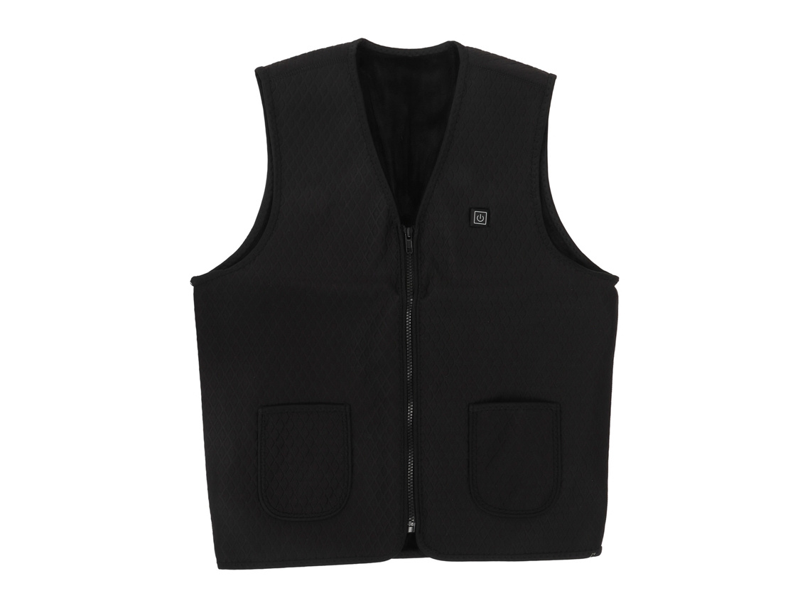 Chaleco Calentador Eléctrico Con 3 Niveles Y 5 Zonas De Calor, 3s Calefacción, Ideal Para Deportes Al Aire Libre En Invierno Talla M