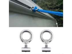 2 Topes De Rail De Toldo De Acero Inoxidable 304 Para Autocaravana Furgoneta Caravana