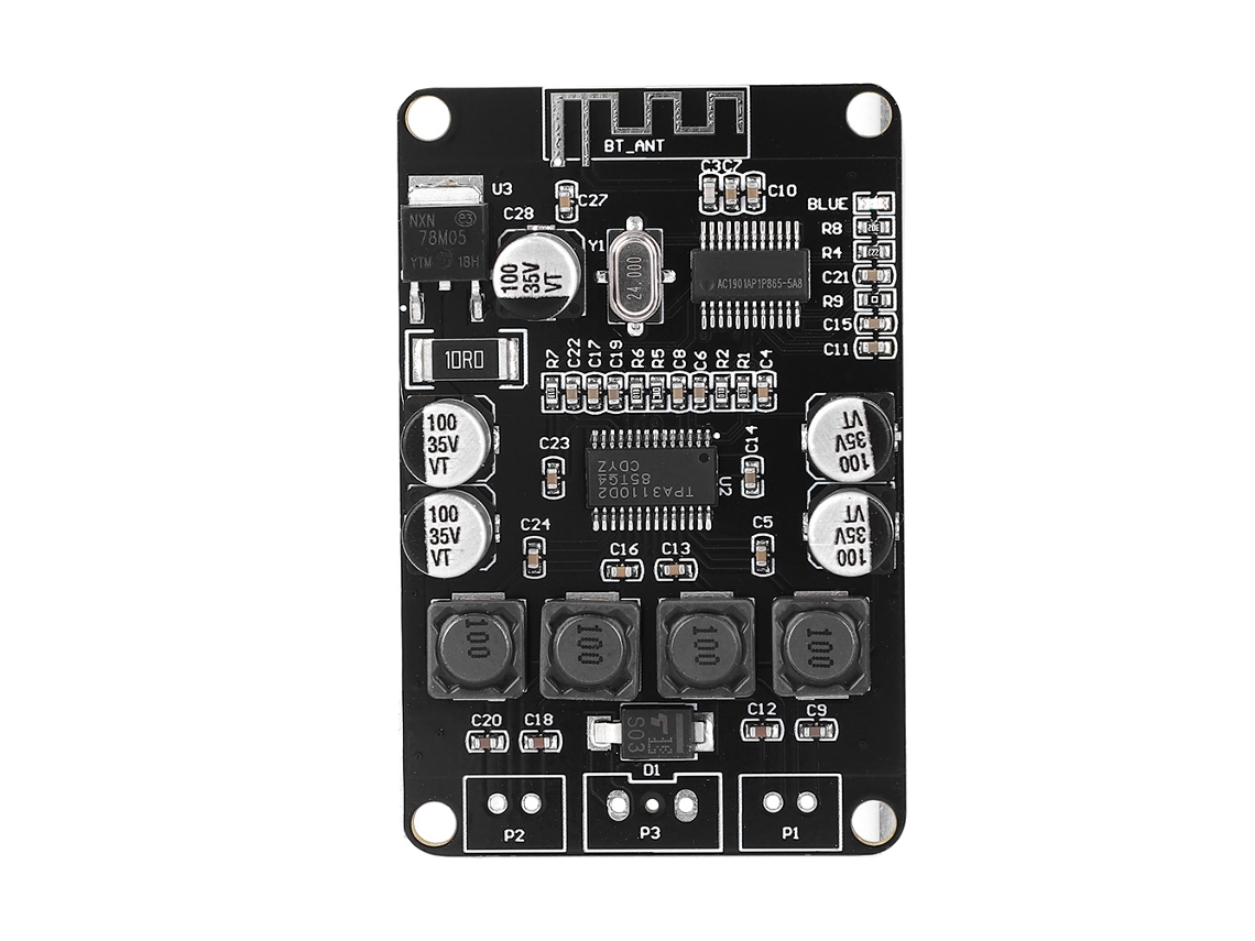 Placa Amplificadora De Audio Digital Estéreo Bluetooth De Doble Canal 2x15w Vhm-313