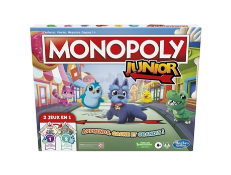 Juego Colectivo MONOPOLY Junior (Edad Mínima Recomendada: 4 años - Idioma: Francés)