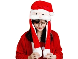 Gorro Navideño De Animales Con Orejas Que Se Mueven Para Mujeres Y Niñas.