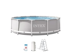 Piscina Tubular INTEX 26716 (com Bomba de Filtro - 8592 L - 366x99cm)