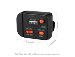 Contador De Línea De Pesca Digital Profesional Con Pantalla Iluminada, Monitor De Profundidad Con Clip, 99,9 M