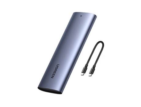 Caja de Disco Externo UGREEN Cm400 M.2 Nvme/Sata USB 3,2 Gris