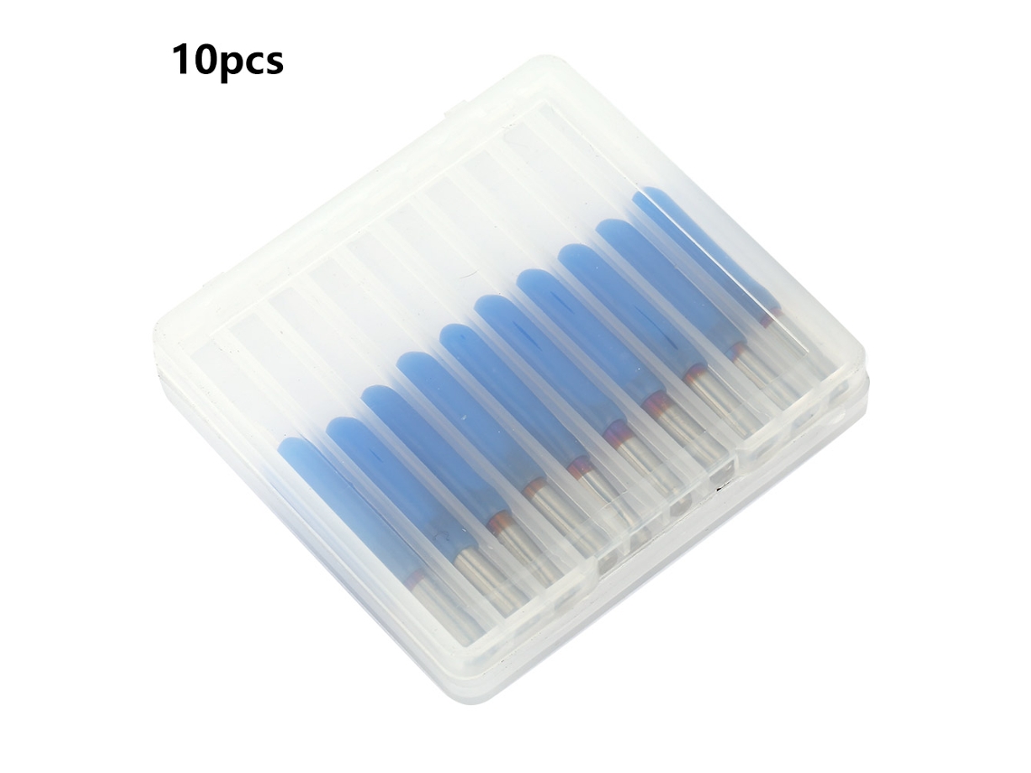 10 Piezas De Broca De Gravura De Acero De Tungsteno De Calidad Premium 3.175 Para Cnc Router Pcb (15°*0.1)